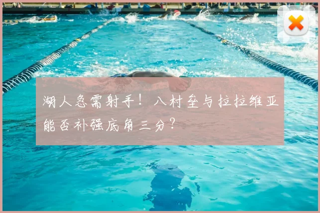 湖人急需射手!八村垒与拉拉维亚能否补强底角三分?